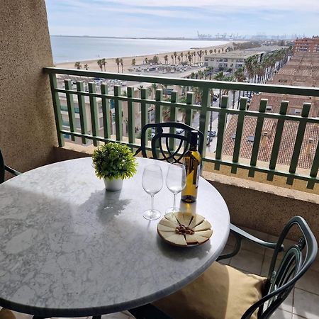 Apartamento Primera Linea De Playa Patacona Валенсия Екстериор снимка